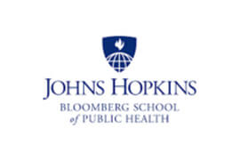 Johns Hopkins Bloomberg School Logo With White Background